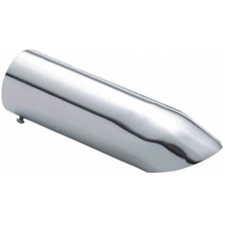 Pilot Pilot PMZ-004 Chrome Turn Down Exhaust Tip; 9 x 2.13 in. PMZ-004